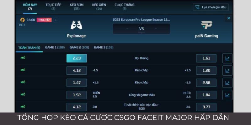 Cá Cược CSGO FACEIT Major - Chiến Thuật Cược Bất Bại 2 Jun88king Com - Trang Chủ Jun88.com #1 Việt Nam Tổng hợp kèo cá cược CSGO hấp dẫn nhất