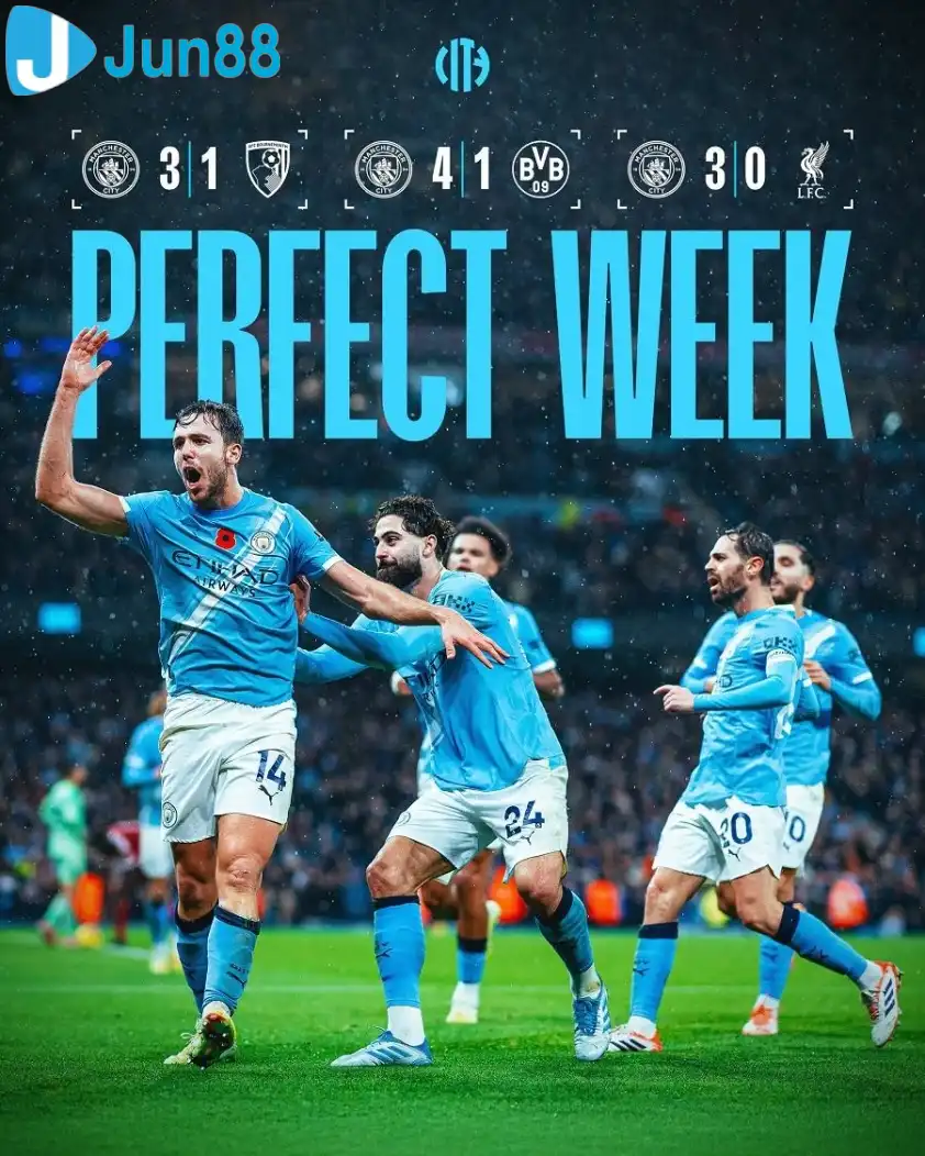 Chuỗi thắng ấn tượng của Man City. (Ảnh: CLB) Chuỗi thắng ấn tượng của Man City. (Ảnh: CLB)