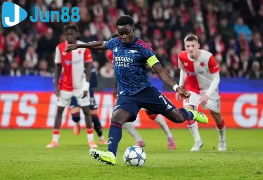 Arsenal Có Khả Năng Giành Chiến Thắng Tại Champions League Mùa Giải 2025/26? 1 Jun88king Com - Trang Chủ Jun88.com #1 Việt Nam Saka đã tìm lại cảm giác ghi bàn - Ảnh: @Arsenal